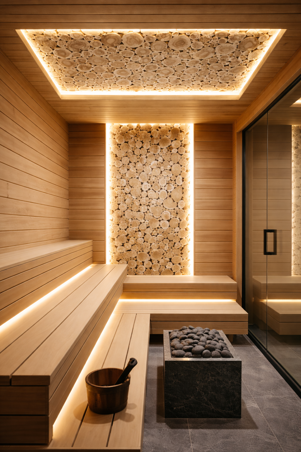 Individuāli kadiķa interjera risinājumi